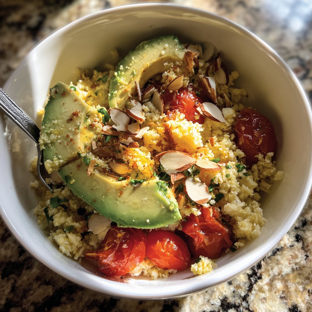 Healthy Dinner Cauliflower Rice Bowl