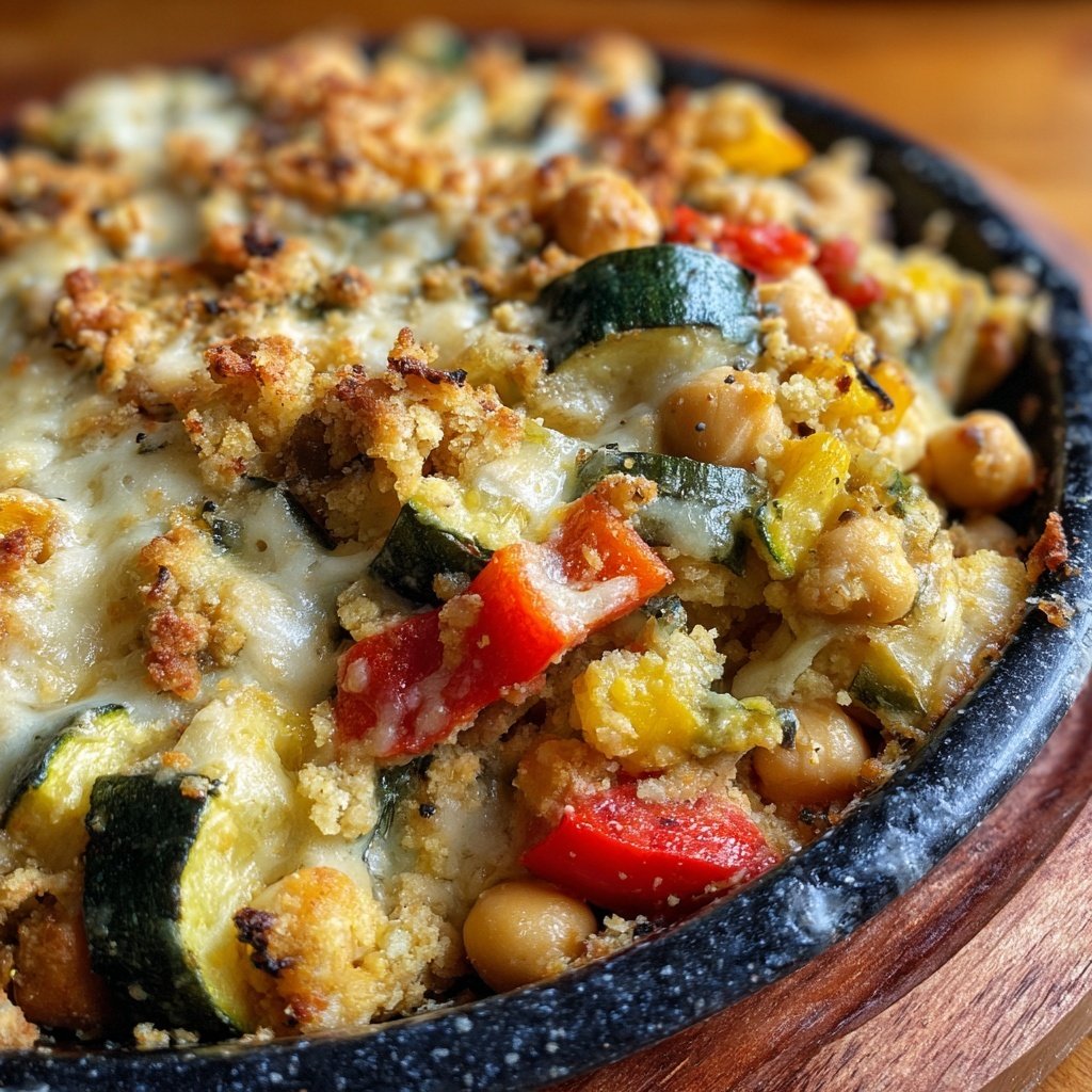 Baked Veggie Chickpea Casserole