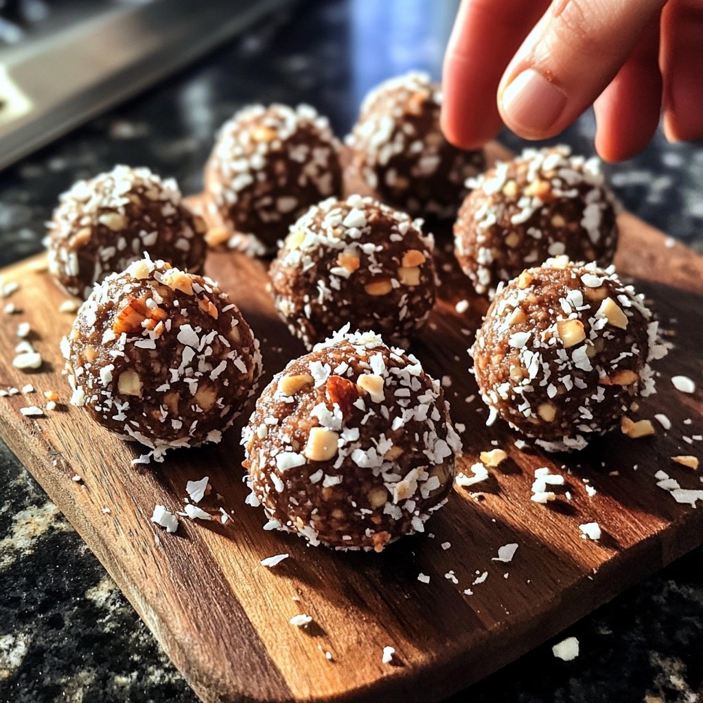 No-bake chocolate protein balls