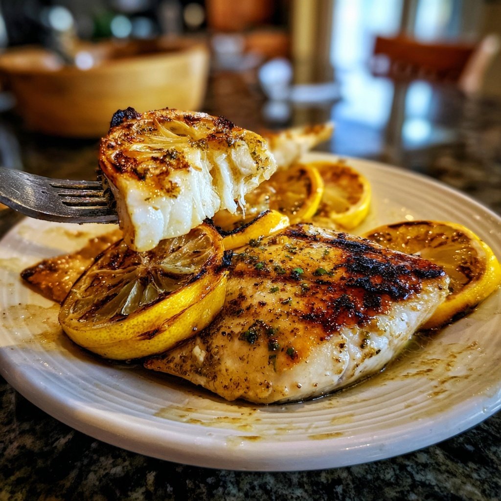 Healthy & Light Lemon Grilled Fish Plate