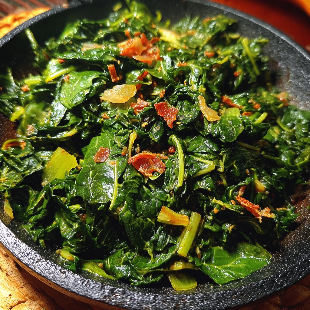 Jamaican Callaloo with Garlic