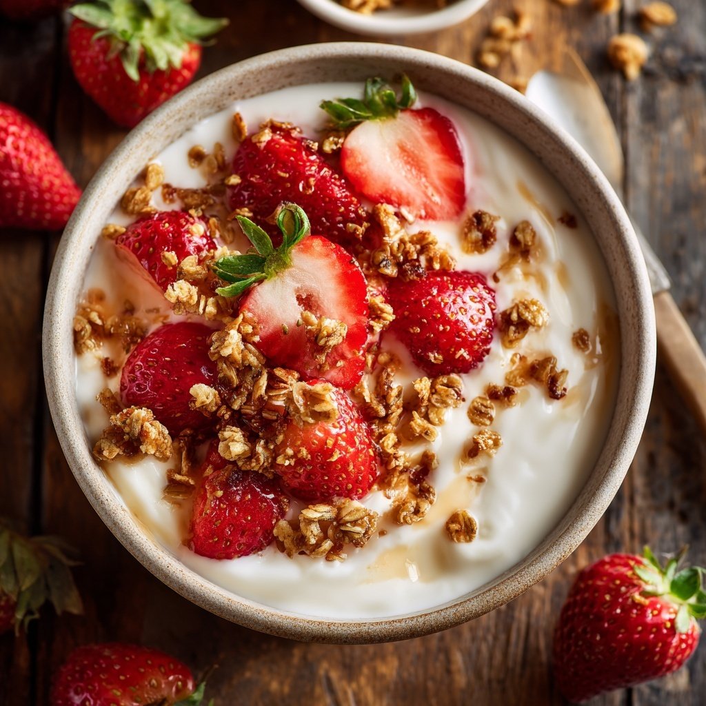 Strawberry Yogurt Breakfast Bowls