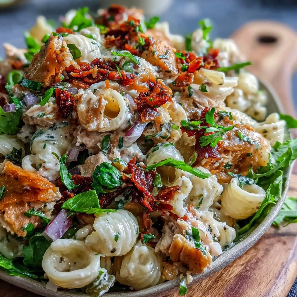 Easy Lunch Turkey Pasta Salad