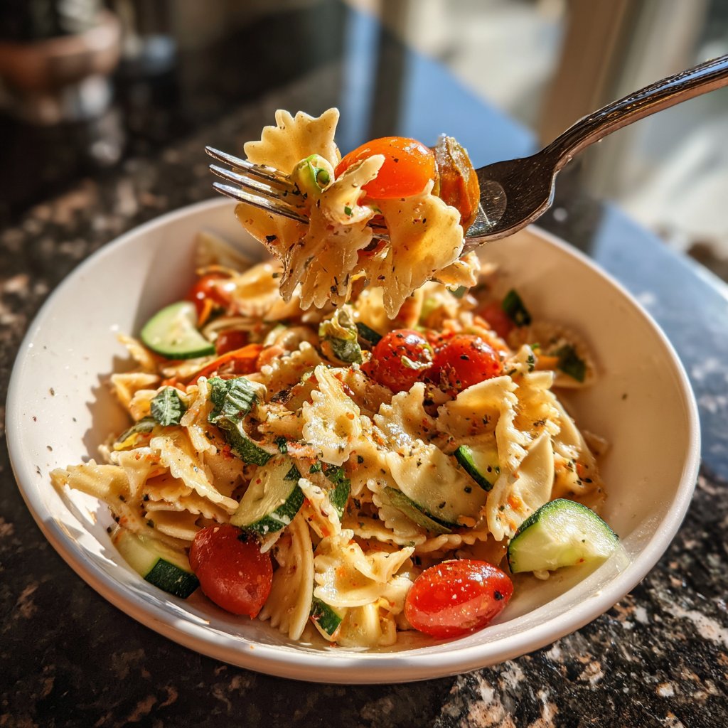 Quick Pasta Salad Lunch for Work