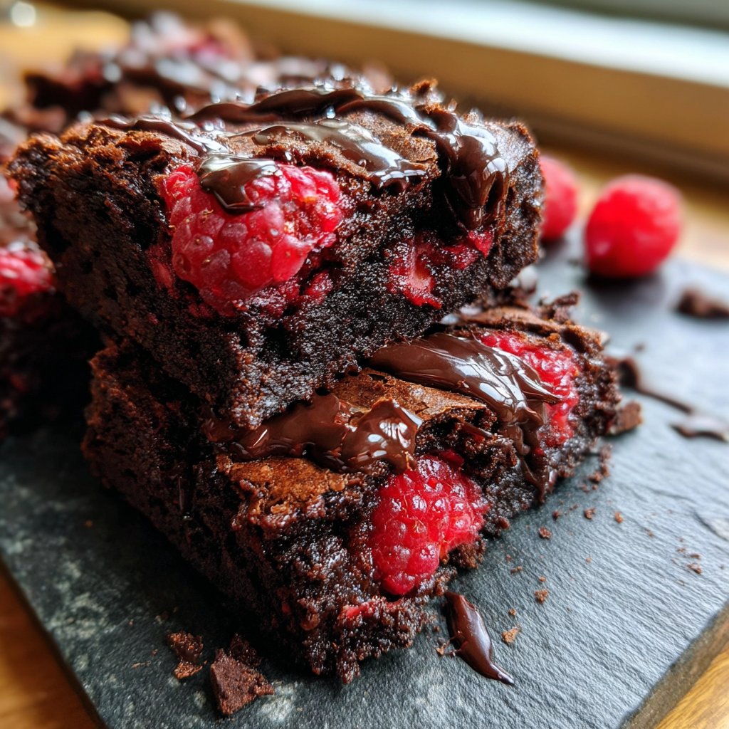 Chocolate Raspberry Brownies