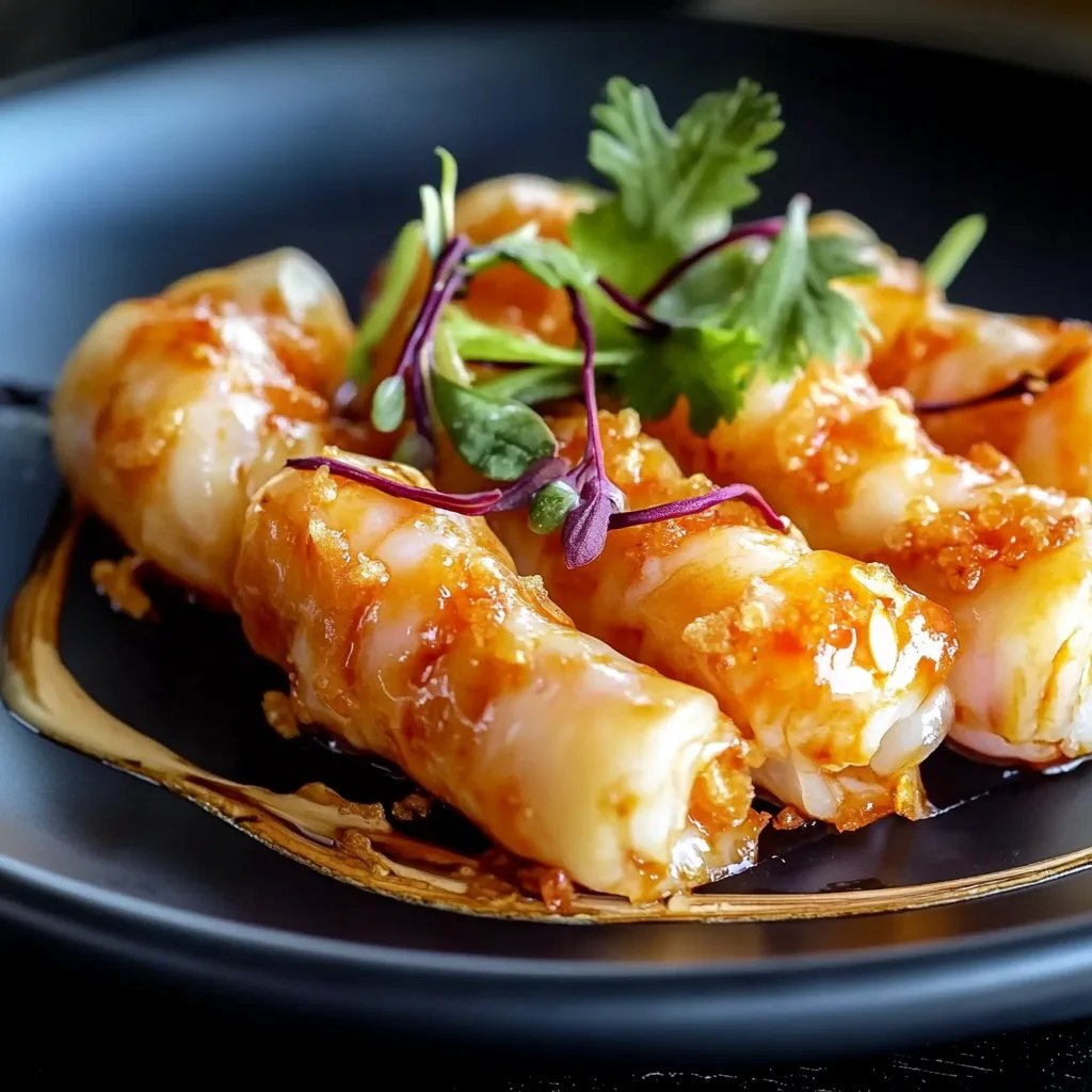 Flavor-Packed Thai Shrimp Wrapped in Golden Perfection