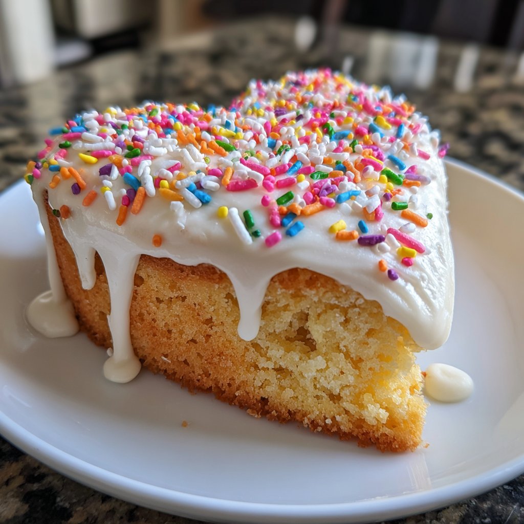 Mini Heart Cake with Vanilla Sponge