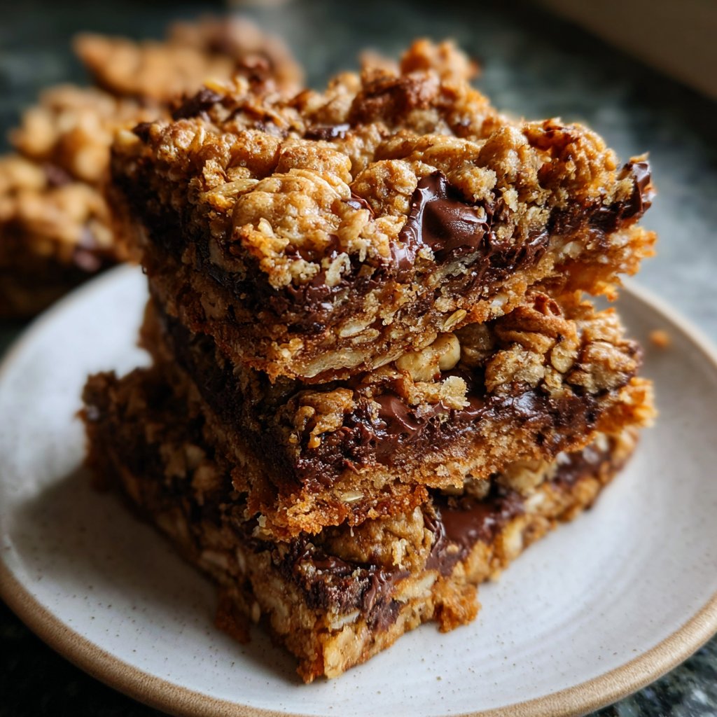 Chocolate Hazelnut Oat Squares