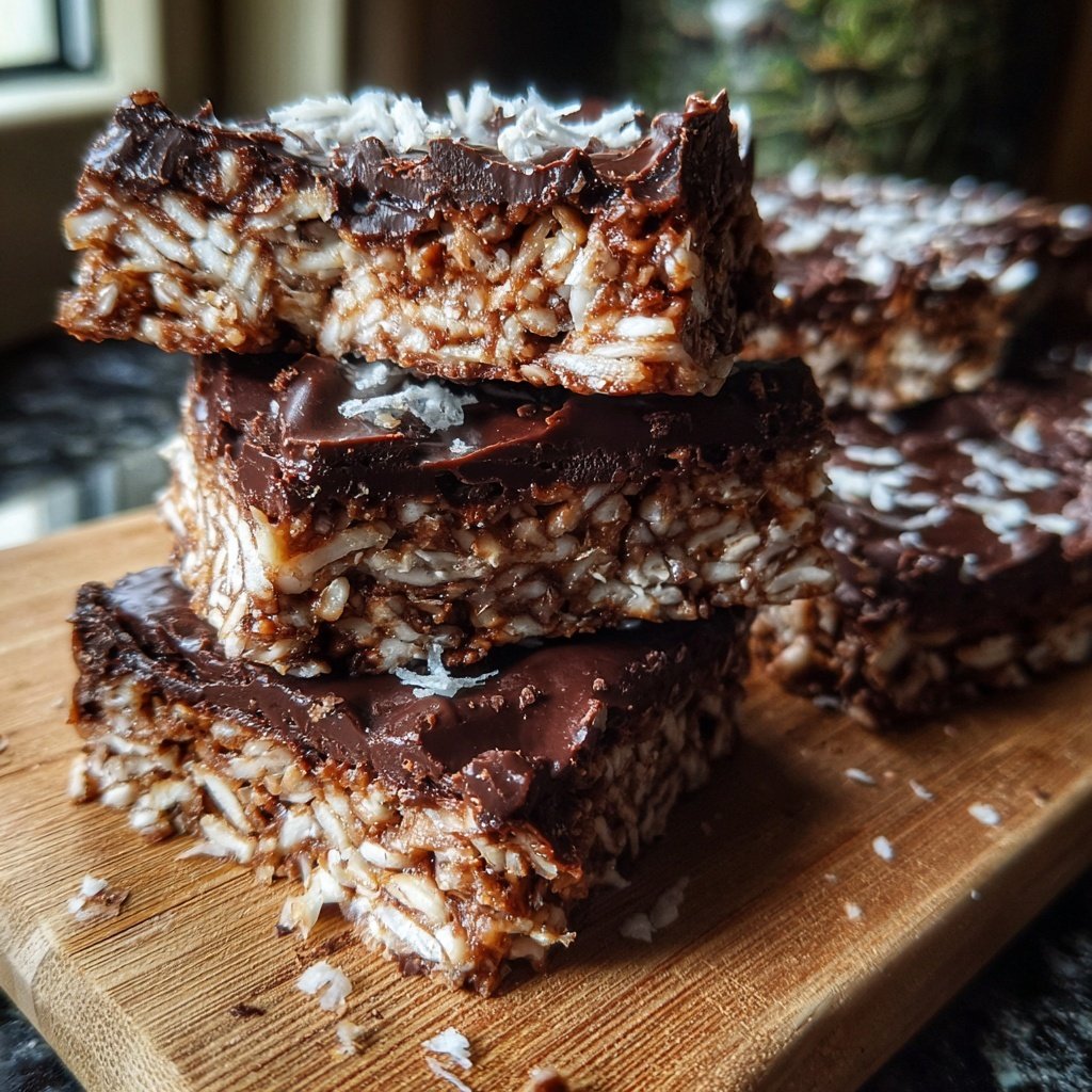 Chocolate Coconut Snack Bars