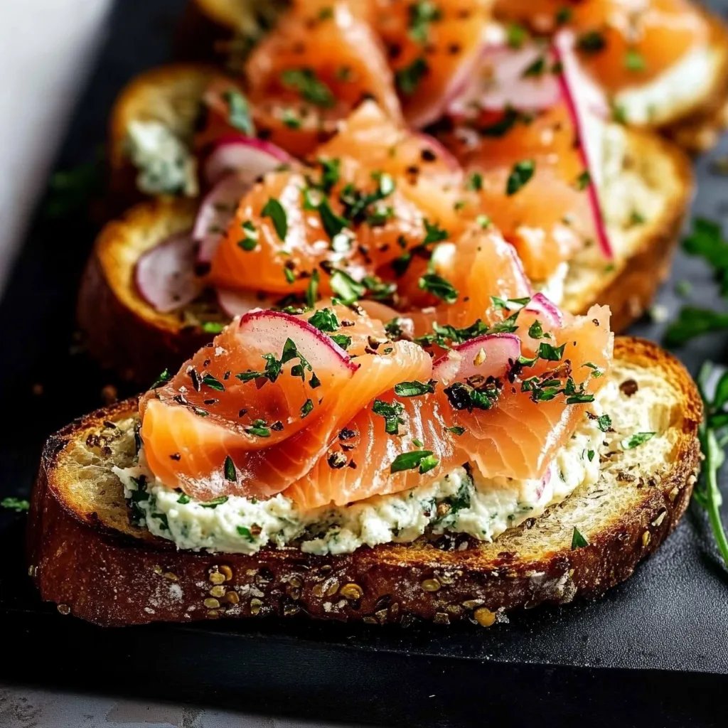 Smoked Salmon Toasts (Quick & Easy Recipe!)