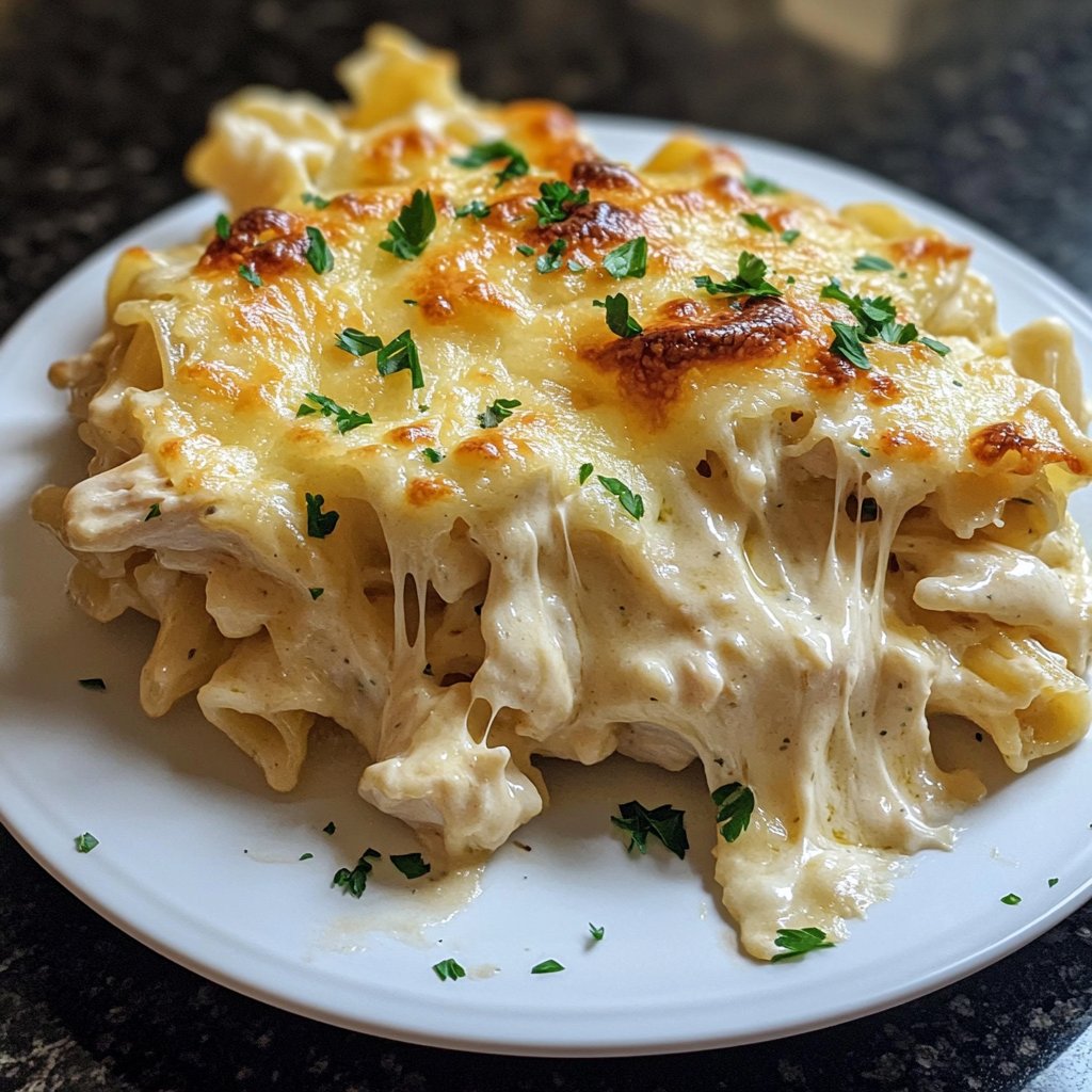 Easy Chicken Alfredo Bake Recipe