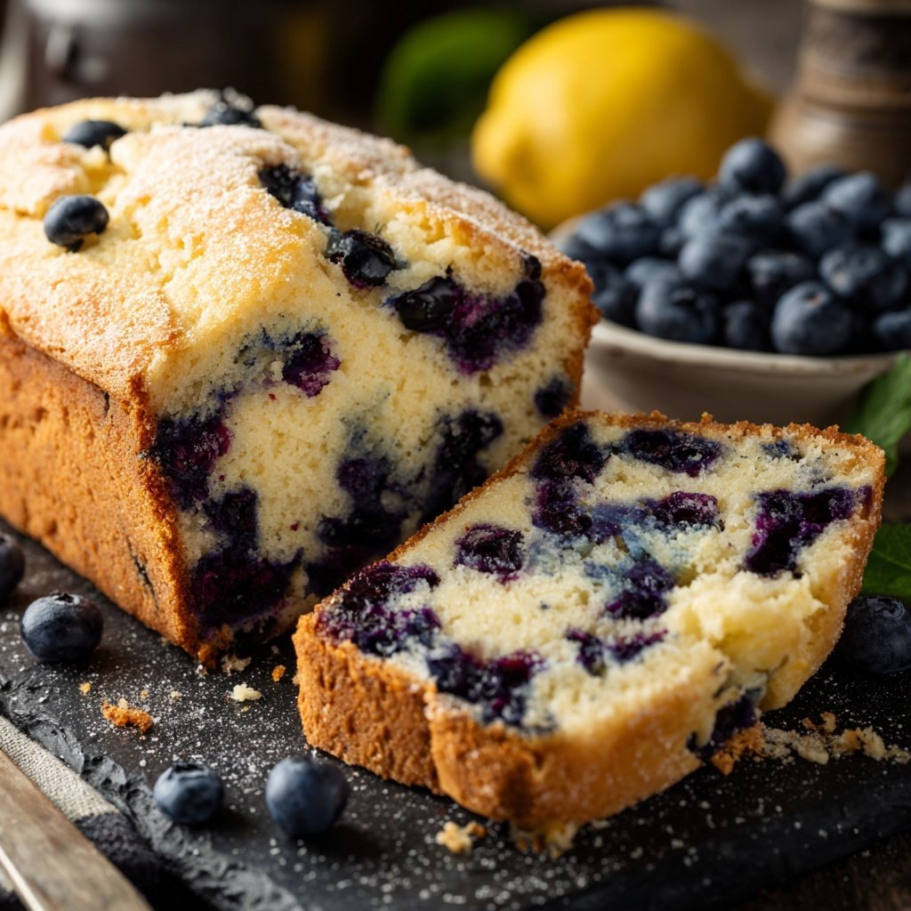 Baking & Desserts Lemon Blueberry Loaf Cake