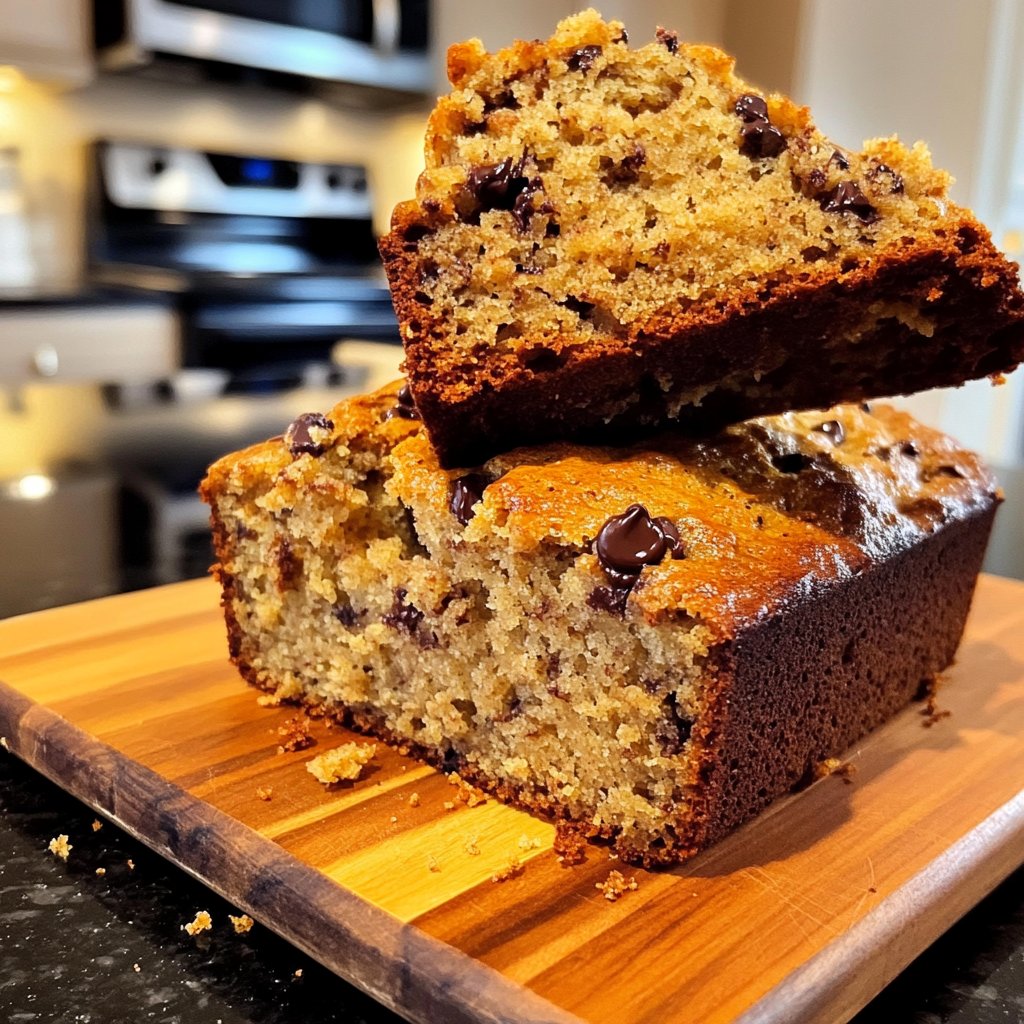 Banana Bread with Mini Chocolate Chips Recipe