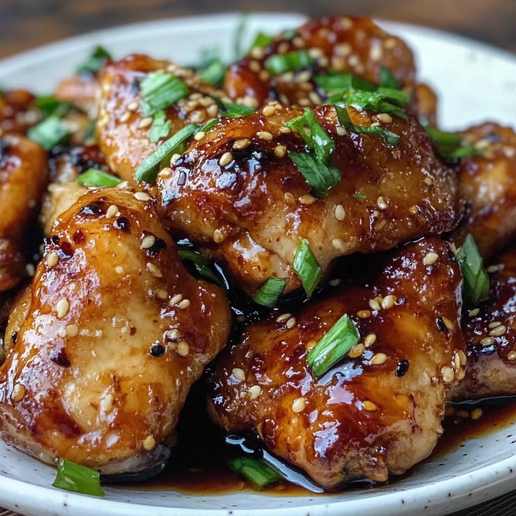 Air Fryer Korean Soy Garlic Chicken Thighs