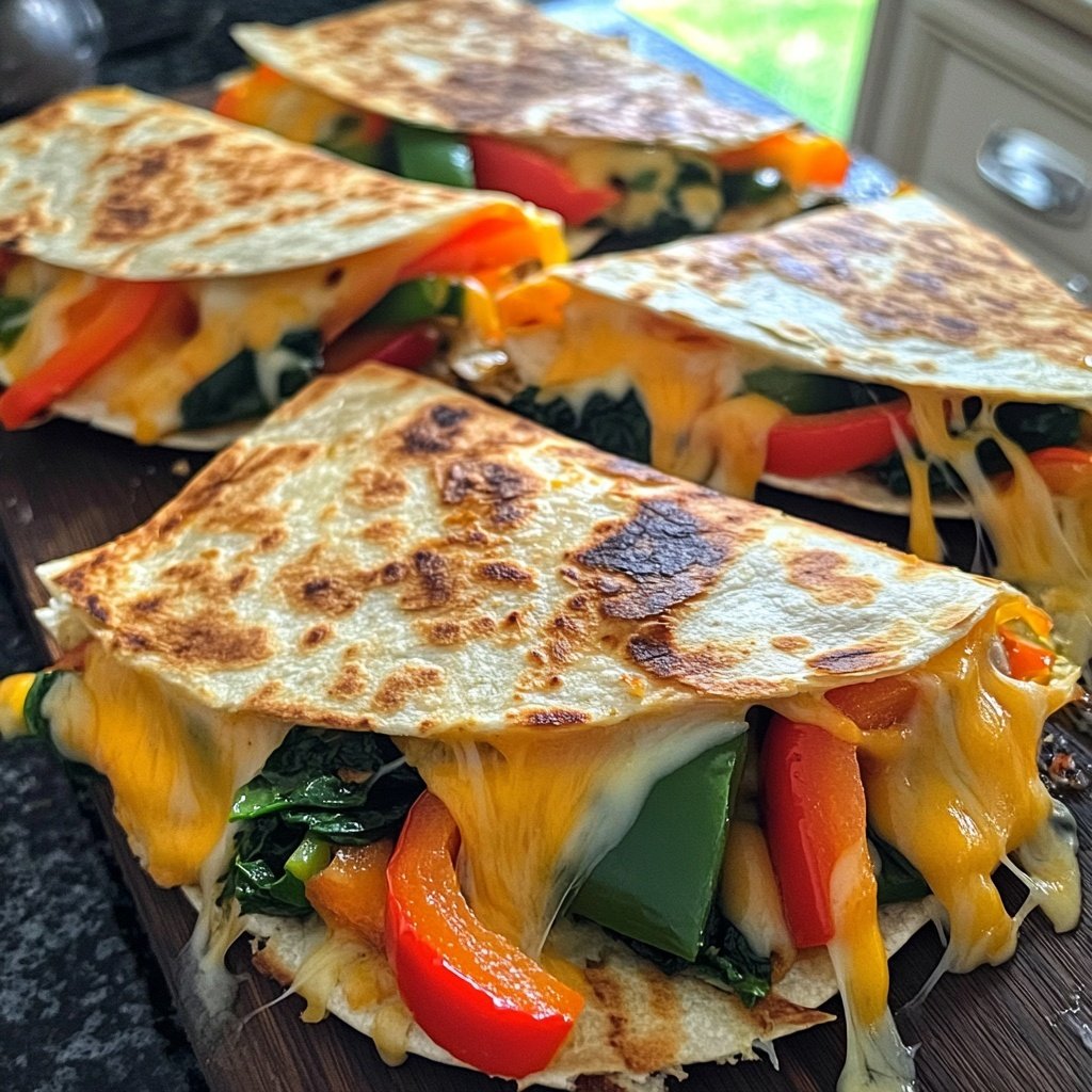 One-Pan Veggie Quesadillas Recipe
